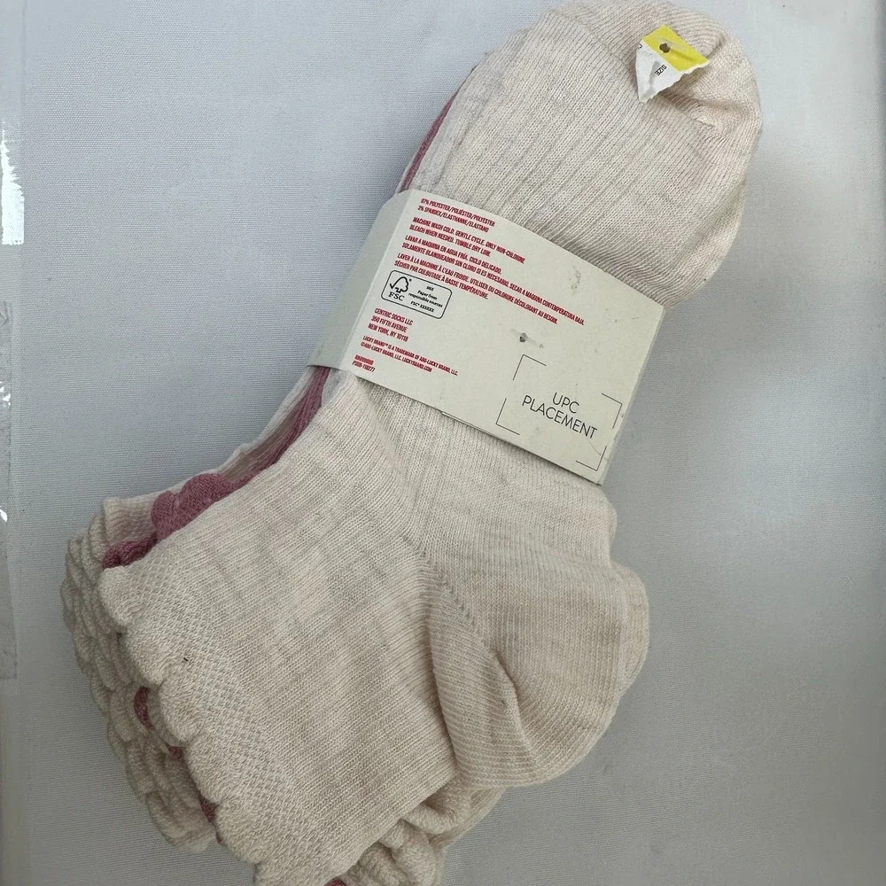Lucky Brand Women Quarter Socks 10 Pack Everyday Comfort Purple White Burgundy S